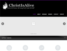 Tablet Screenshot of christisalive.com